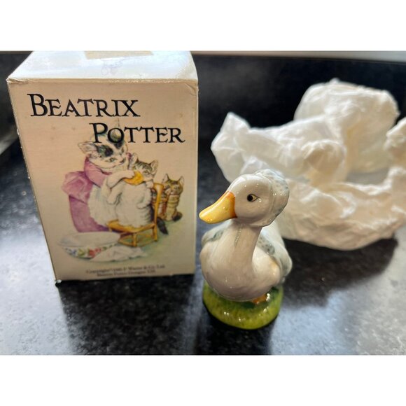 Vintage Beswick Rebecca Puddle Duck Figurine F. Warne 1981 #54 Beatrix Potter - Picture 2 of 6